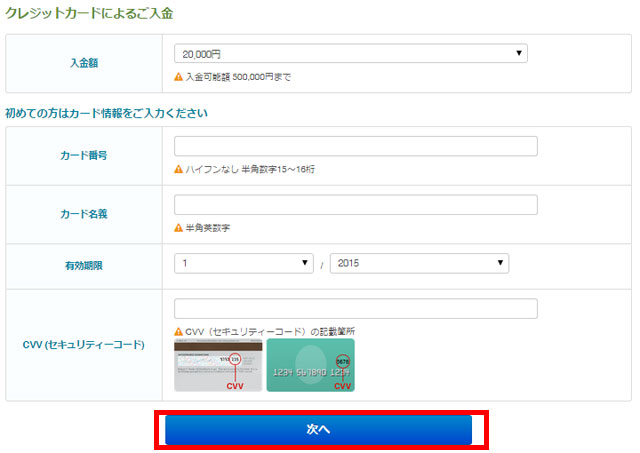 デジタルオプション入金方法