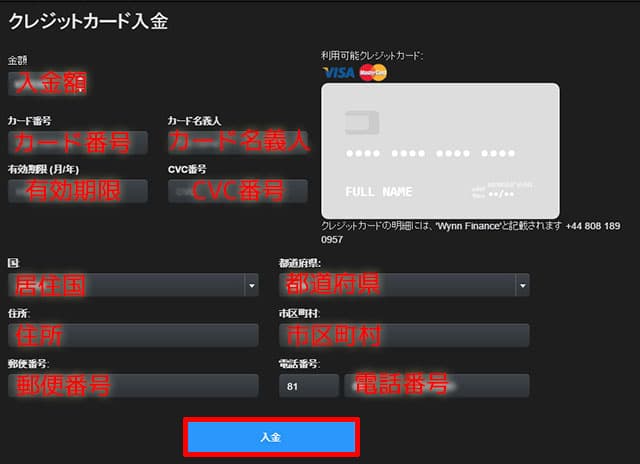 ウィンファイナンス入金
