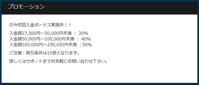 オプションビット(OptionBit)ボーナス