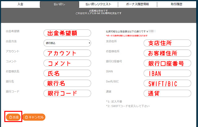 オプションビット(OptionBit)出金方法2